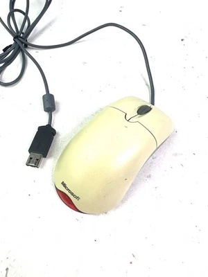 Microsoft Optical USB and PS/2 Compatible Wheel Mouse X08-71118 Tested & Working - Image 1 of 4