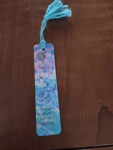VINTAGE 1986 UNICORN ANTIOCH TASSEL BOOKMARK Dreams Soar On The Wings Of Imagin - Picture 1 of 4
