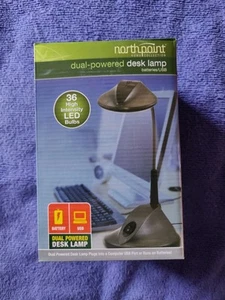 New Open Box Northpoint 36 LED Flex-Neck Desk Lamp Dual Power USB or Battery - Picture 1 of 4