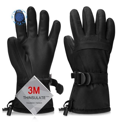 Ski Gloves, Warmest Waterproof and Breathable Snow Gloves for Cold Weather, F... - Image 1 of 4