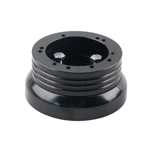 5 & 6 Hole Steering Wheel Black Hub Adapter ( Flaming River, Ididit, GM, Chevy). - Picture 1 of 10