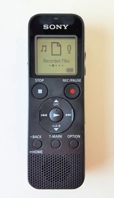 Sony ICD-PX370 Black Portable Digital Voice IC Recorder w/ instructions Works - Image 1 of 4