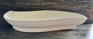 Fioriera ceramica ROMCO maculata bianca vintage anni '60 design metà secolo 13" - Foto 1 di 8