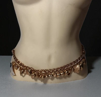 Cinturón Joyería Cintura Cuelga Corazón Dijes Amor San Valentín Día Ajustable hasta 36" Foto 1 de 4