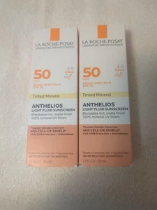 La Roche Tinted Mineral 50 Anthelios Sunscreen Exp 05/2025, New ,Lot Of 2 - Picture 1 of 8