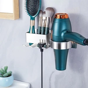 Hair Dryer Holder Wall Mounted, Tool Organizer, Stainless Steel Blow... - Picture 1 of 9