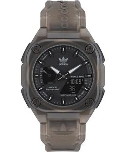 Montre Homme ADIDAS STREET CITY TECH ONE AOST23059 Anadigit Silicone Noir