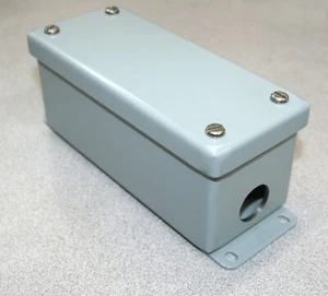Hoffman Box Wiring Enclosure 6.25L" x 2.5"W x 2.5" H A-163 Type 12 & Type 13 - Picture 1 of 9
