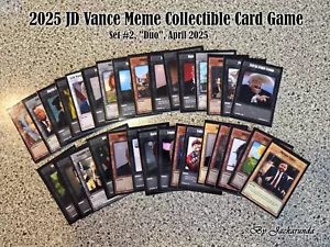 2025 JD Vance Meme Collectible Card Game, Set #2, With Sleeves - Picture 1 of 2