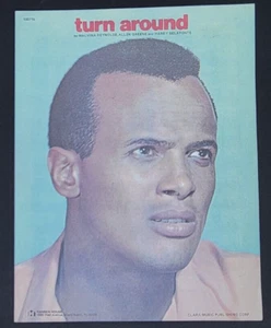 Partituras Turn Around Harry Belafonte Malvina Reynolds piano guitarra voz 1958 - Imagen 1 de 3