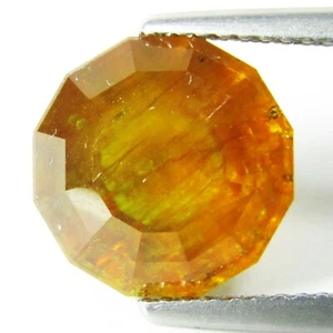 7.08Cts Wonderful Natural Yellow Sapphire 10.5mm Round Custom Thailand Gemstone! - Picture 1 of 4