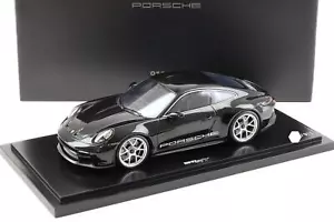 Cerchi 1:18 Spark Porsche 911 (992) S/T Coupé nero/argento 2023 RIVENDITORE WAP - Foto 1 di 4