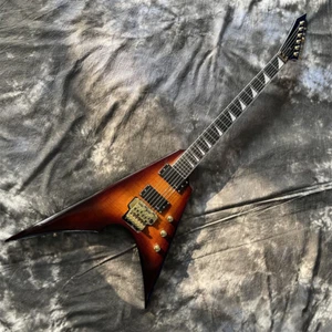 Sunburst King V E-Gitarre Resin Inlay H-H Tonabnehmer Doppel Tremolo Brücke - Bild 1 von 7
