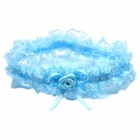 Blue Lace Garter with Centre Bow