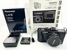 Panasonic Lumix LX DMC-LX5 K Black Digital Camera Set Tested w/ Box & Manual