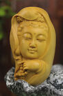 6*3.5*3 CM  Carved Boxwood Figurine Carving : Graceful Guan Yin