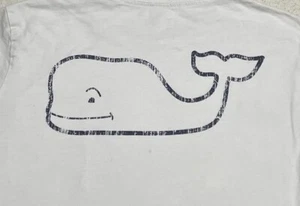 Vineyard Vines T Shirt Boy's Large White Pocket Logo Long Sleeve Tee - Picture 1 of 11
