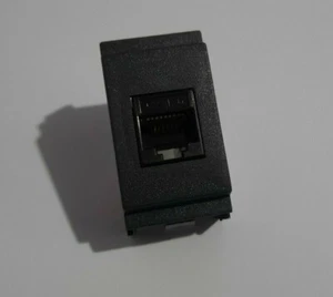 presa di rete dati rj45 cat6 compatibile vimar idea nero. internet - ethernet - Foto 1 di 9
