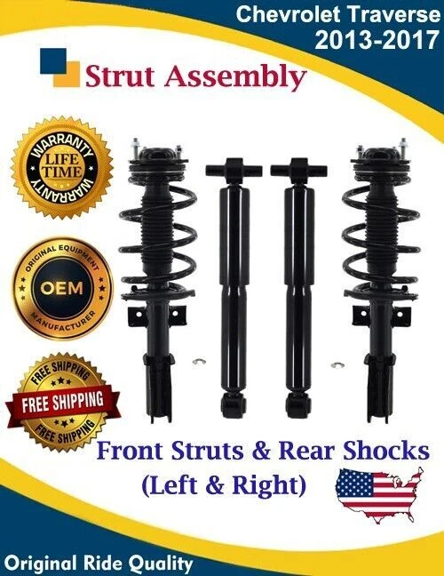 Puntales delanteros y amortiguadores traseros para Chevrolet Traverse 2013-2017 garantía de por vida Foto 1 de 4
