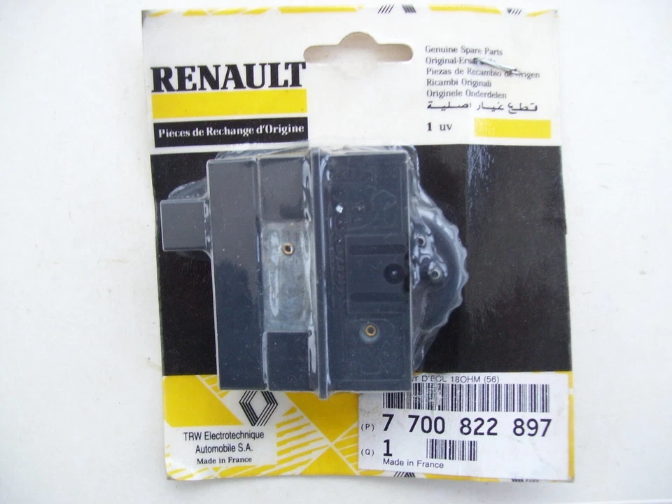 Genuine Renault Laguna Panel Light Control Switch 7700822897 New Old Stock - Image 1 of 1