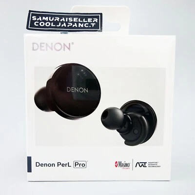 DENON Wireless Earbuds PerL Pro Noise Canceling Bluetooth Black AHC15PLBKEM New - Image 1 of 4