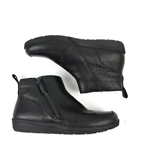 Botín Vionic Lois 8 negro de cuero suave con cremallera ligero para mujer - Imagen 1 de 11