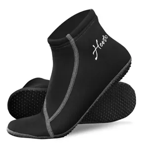 Hevto Neoprene Socks 3mm Men Women Water Booties Socks Anti-Slip Beach Swimming - Picture 1 of 9