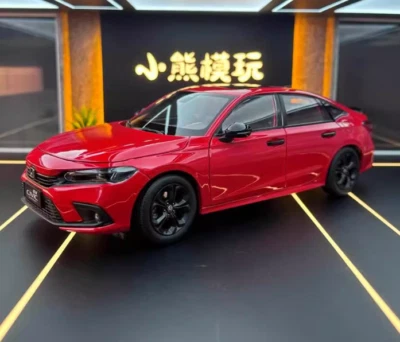 1/18 Honda CIVIC 2022 11th Generation Red Diecast Model Toy Car Friends Gift - Image 1 of 4