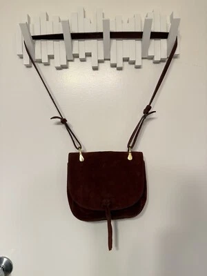 Небольшая сумка через плечо Elizabeth and James Zoe замшевая кожа бордовая - Изображение 1 из 4