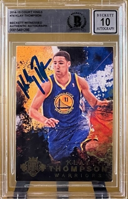 Klay Thompson Golden State Warriors Autographed 2012-13 Panini Prizm #203  Beckett Fanatics Witnessed Authenticated 9/10 Rookie Card