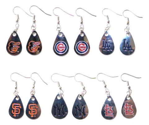 MLB Teardrop Earrings - Pick Your Team Cover