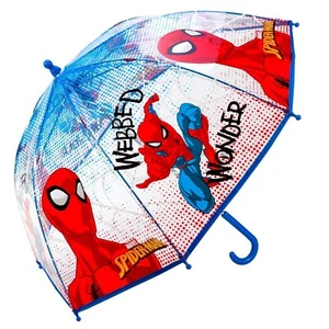 Marvel Spiderman Dome Umbrella Transparent POE 9717 Boys Girls Childrens - Picture 1 of 1