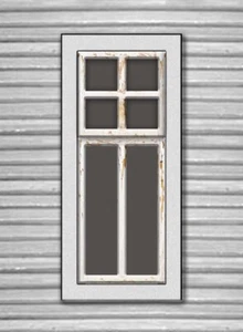 LC19a - Ventanas altas Lasercut con luz de ventilador de 4 paneles escala N un montón de 6 modelos inteligentes  - Imagen 1 de 4