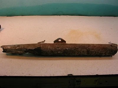 1966 yamaha YDS3 twin lh left side exhaust pipe chamber y357~ - Изображение 1 из 4