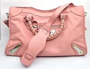 Balenciaga City Medium Bag Pink Leather (New with Defects) - Picture 1 of 24