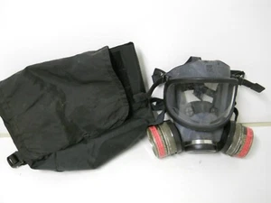 MSA Full Face Air Purifying Respirator Gas Mask Nuclear Vapor Haz Mat Sz. Small - Picture 1 of 9