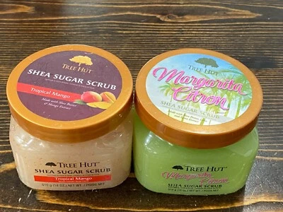 Margarita Citron Shea Sugar Scrub and Tropical Mango Scrub Bundle of 2 NEW - Image 1 of 4