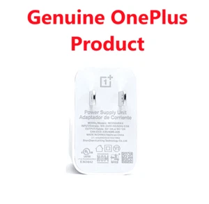 OnePlus OEM 18W Fast Charger (White) - Warp Charge Compatible (2.0A) WC018A51KX - Picture 1 of 3