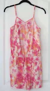 The Children’s Place Girls Romper Pink Multicolor Tie Dye Size 16  - Picture 1 of 3