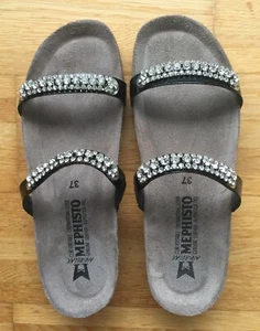 Mephisto Ivana Sandalen Pantoletten Black Gr.37 New - Imagen 1 de 9