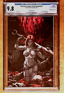 RED SONJA IMPIRE OF THE DAMNED #1 CUBIERTA VIRGEN STAN YAK B + CERTIFICADO DE AUTENTICIDAD LTD 150 CGC 9.8 - Imagen 1 de 6