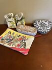 Brighton Collectible Lot Of 5 Packaging Tin Paper Bags and Zipper Pouch