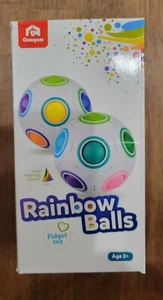 Rainbow Puzzle Ball Color Matching Game Fidget Toy Magic Balls Set of 2 ADHD Toy - Picture 1 of 7