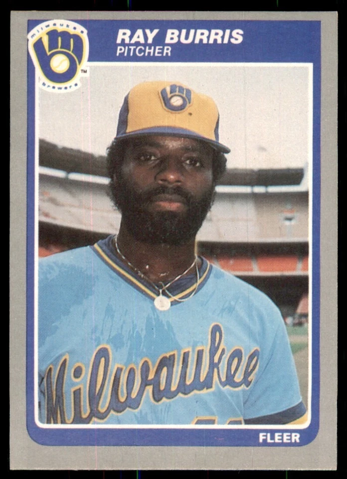 1985 Fleer Update Ray Burris Baseball Cards #U-15 - Image 1 of 2