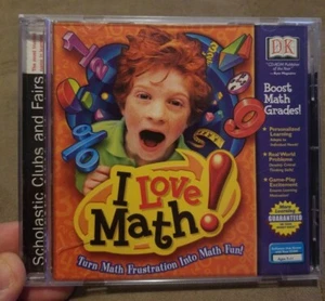 "I Love Math" scholastic - Math Learning Software Age 7-11 Homeschooling Tutor - Picture 1 of 3