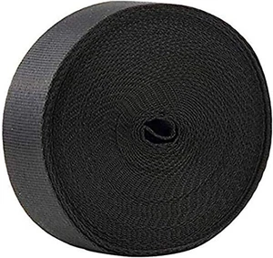 10 Yards 1 Inch Wide Black Nylon Heavy Duty Webbing Strap - Picture 1 of 1
