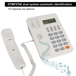 KX T8206 English Office Desktop Telephone DTMF/FSK Dual System Landline With FY - Zdjęcie 1 z 13