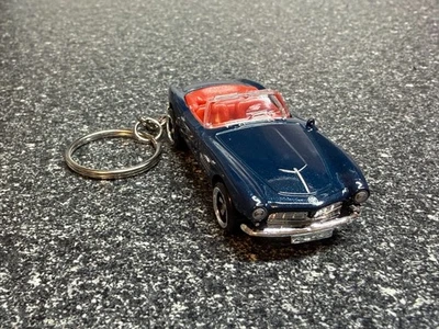 BMW 507 Convertible Roadster Keychain Blue Hot Wheels Matchbox - Image 1 of 4