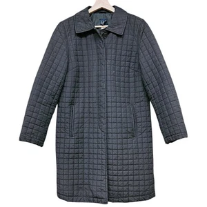 GAPVintage 2000 Y2K Quilted Coat Women XS Indigo Long Gap Light Wear On Cuffs - Picture 1 of 20