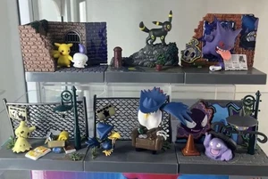 Pokemon Town Night Back Alley Complete Set of 6 Figures Pikachu Umbreon Japan - Picture 1 of 21